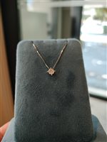 Necklace Comete Woman in White Gold Diamante 0.06 Ct GLB1608 - GLB1608